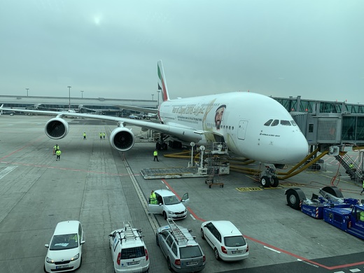 A380 Praha - Dubai - Bangkok